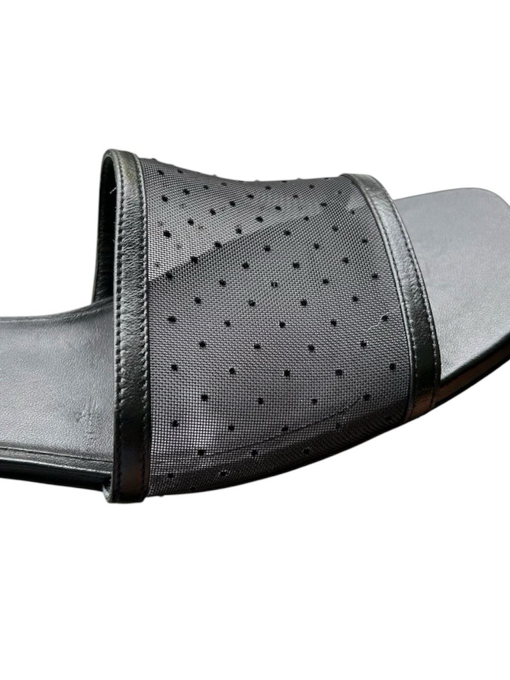 Stuart Weitzman Cayman 35 Block Heel Slide Sandals Black $425. Excellent Size 11 - Picture 3 of 9